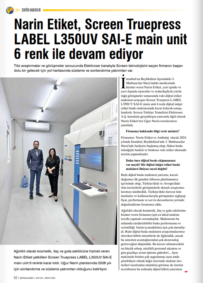 Matbaa Haber Mayıs 2025 Sayısı